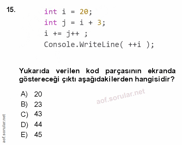 Soru 15