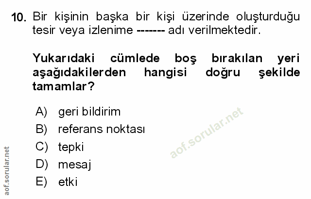 Soru 10