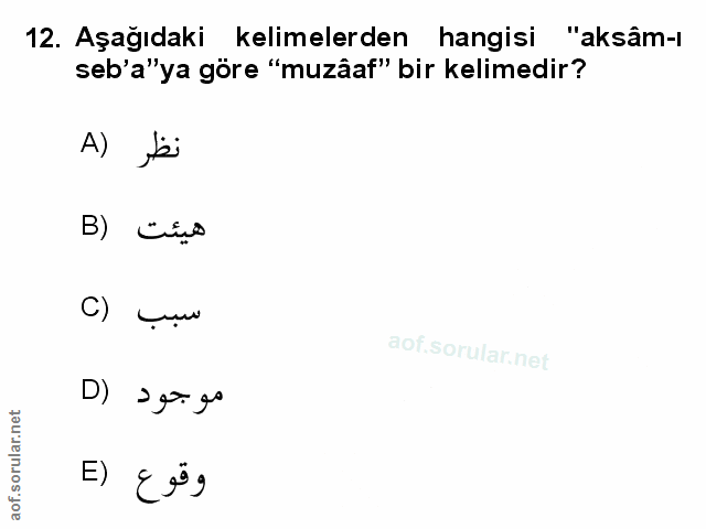 Soru 12