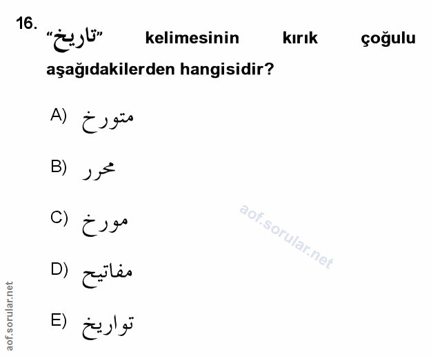 Soru 16