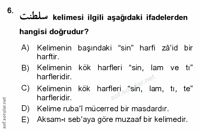Soru 6