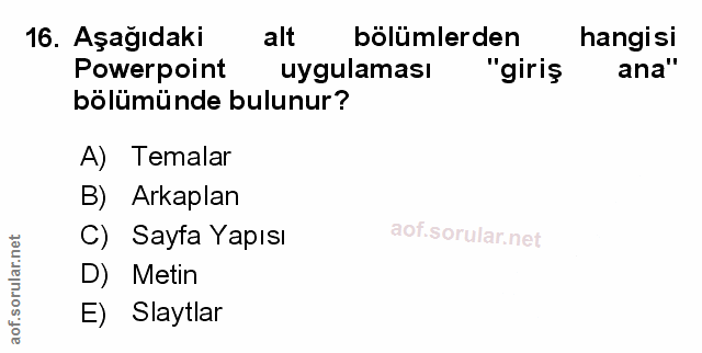Soru 16