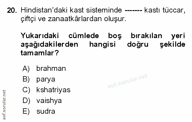 Soru 20