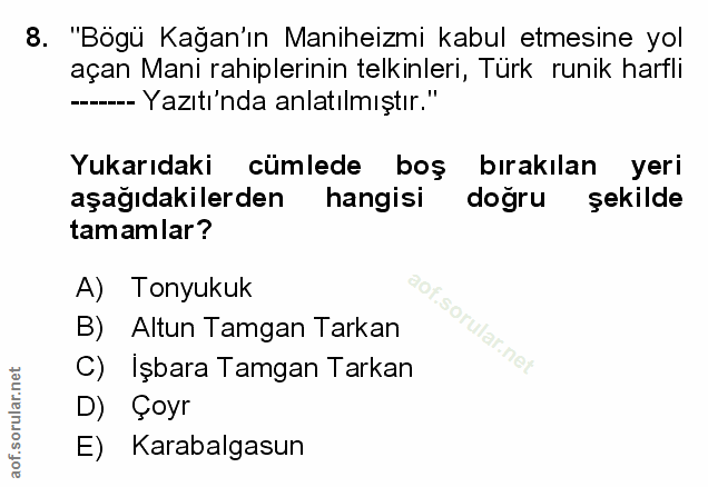 Soru 8
