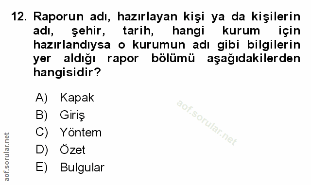 Soru 12