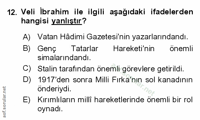 Soru 12