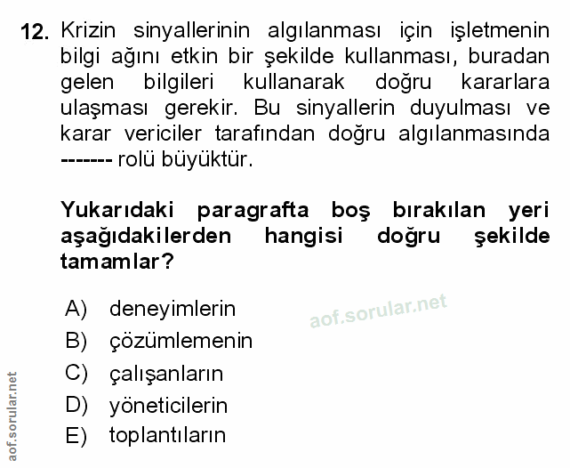 Soru 12