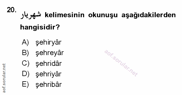 Soru 20