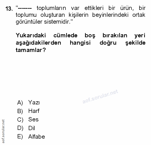 Soru 13