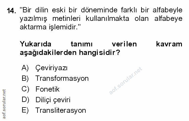 Soru 14