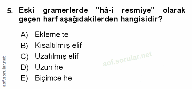 Soru 5