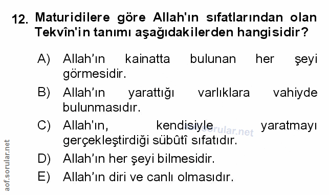 Soru 12