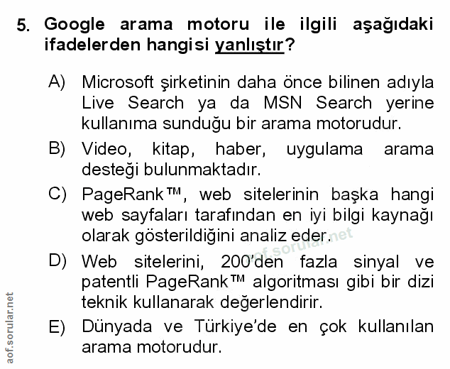 Soru 5