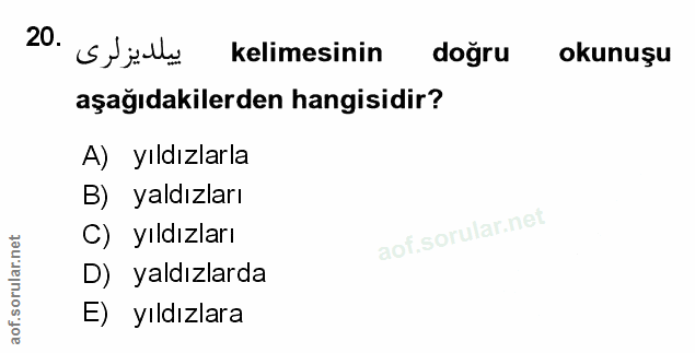 Soru 20