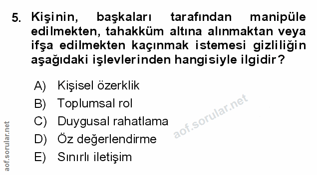 Soru 5