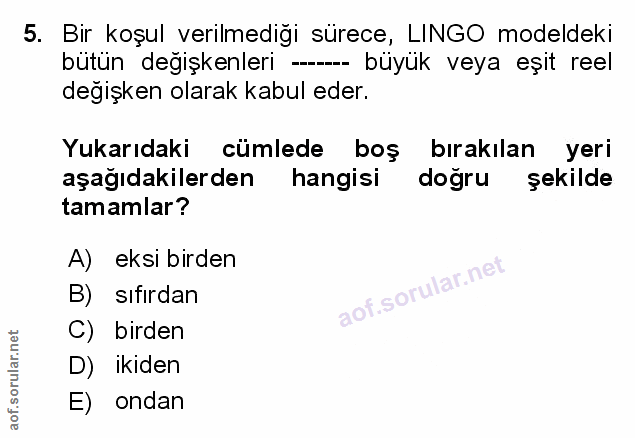 Soru 5