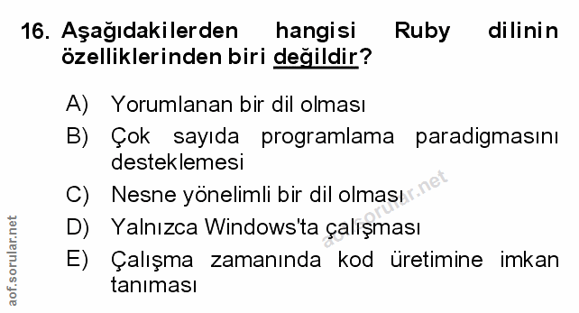 Soru 16