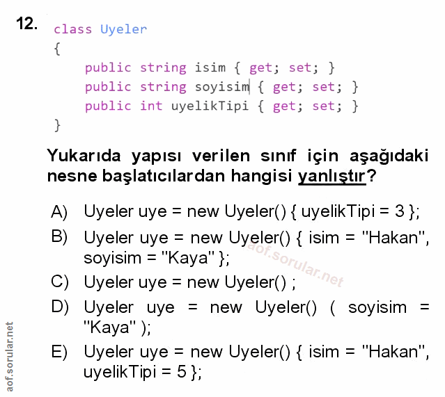 Soru 12