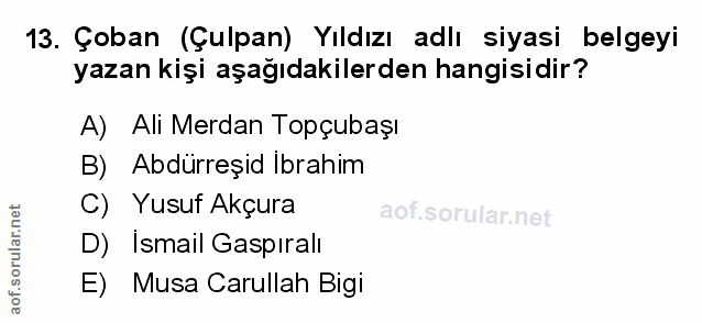 Soru 13