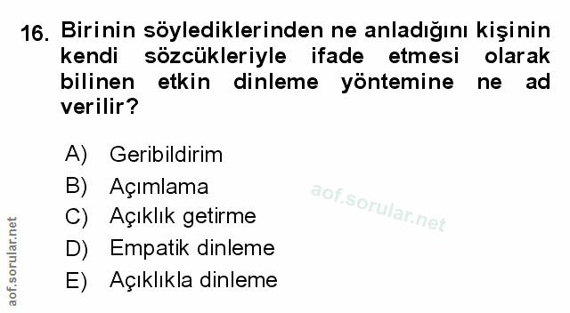 Soru 16