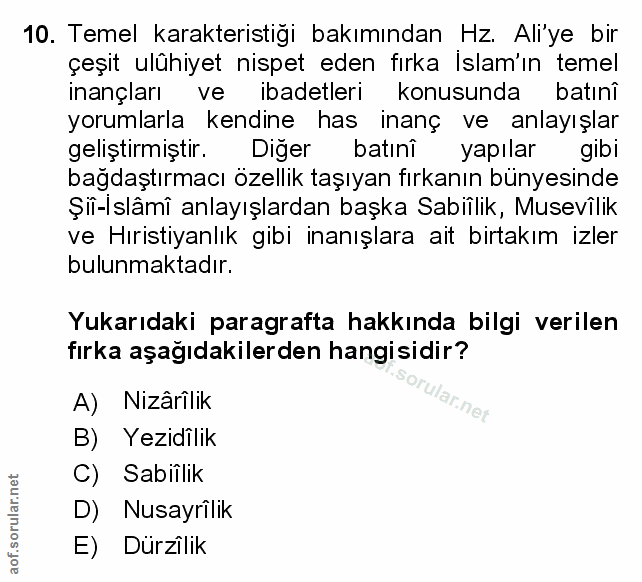 Soru 10