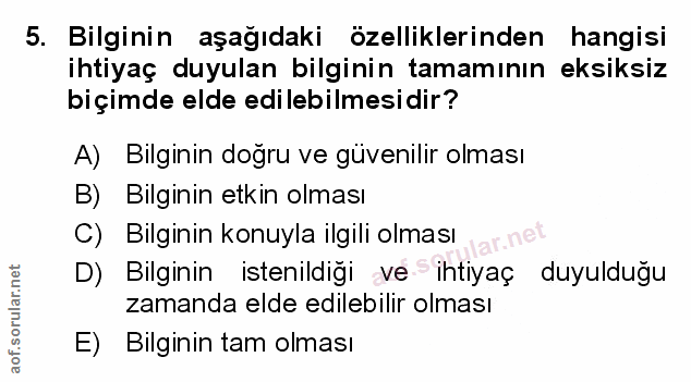 Soru 5
