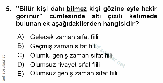 Soru 5