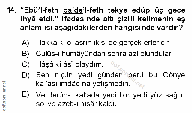 Soru 14