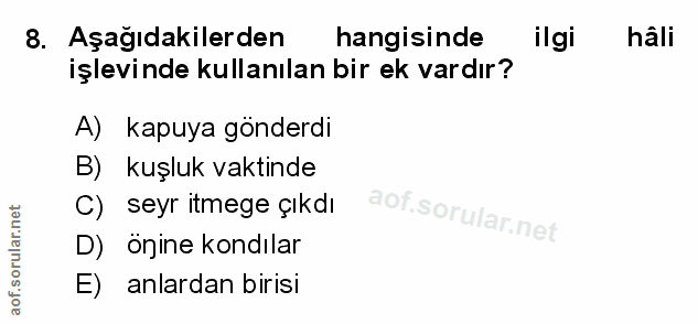 Soru 8