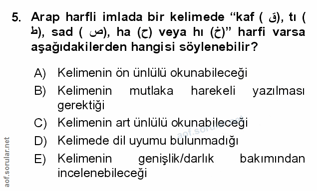 Soru 5