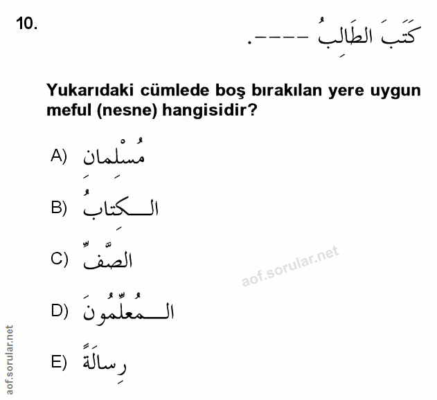 Soru 10