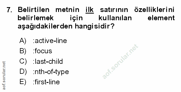 Soru 7