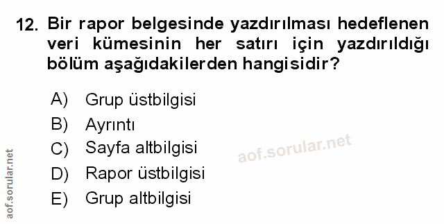 Soru 12