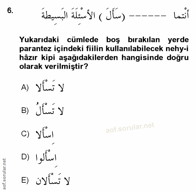 Soru 6