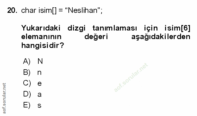 Soru 20