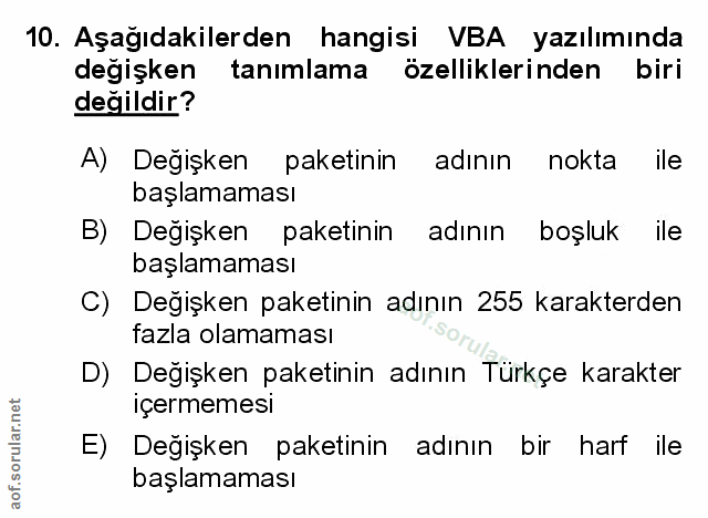 Soru 10
