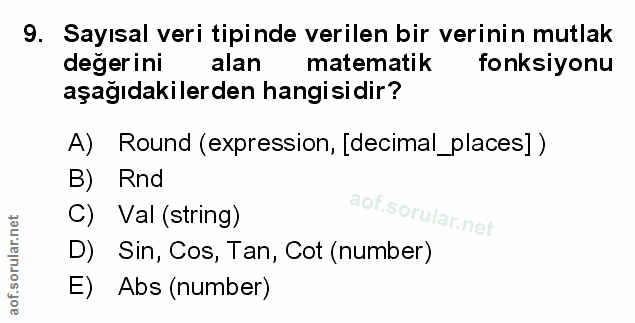 Soru 9