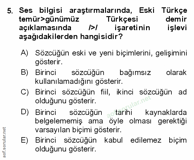 Soru 5