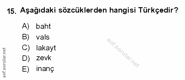 Soru 15