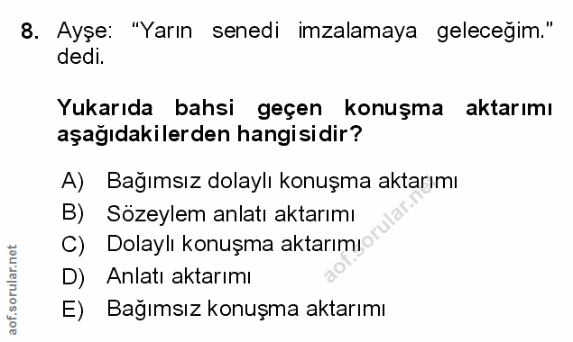 Soru 8