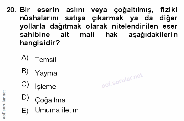 Soru 20