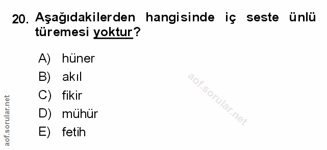 Soru 20