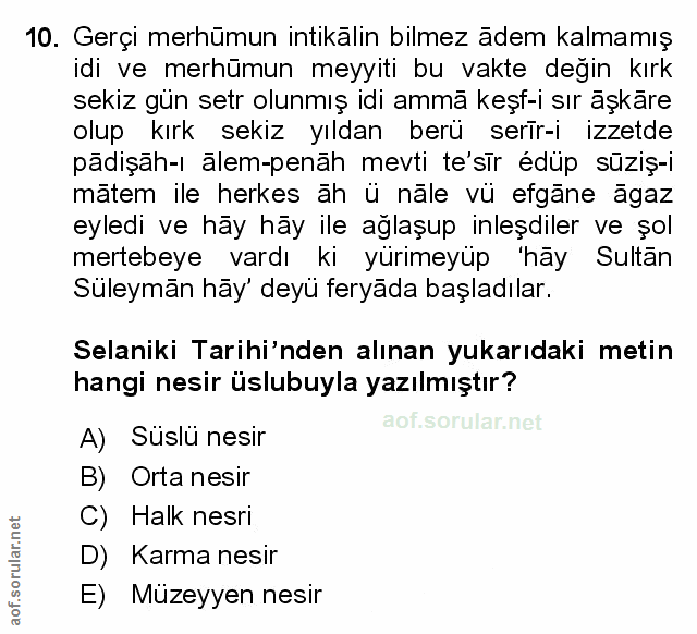 Soru 10