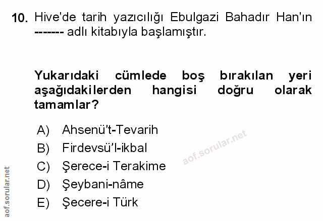 Soru 10