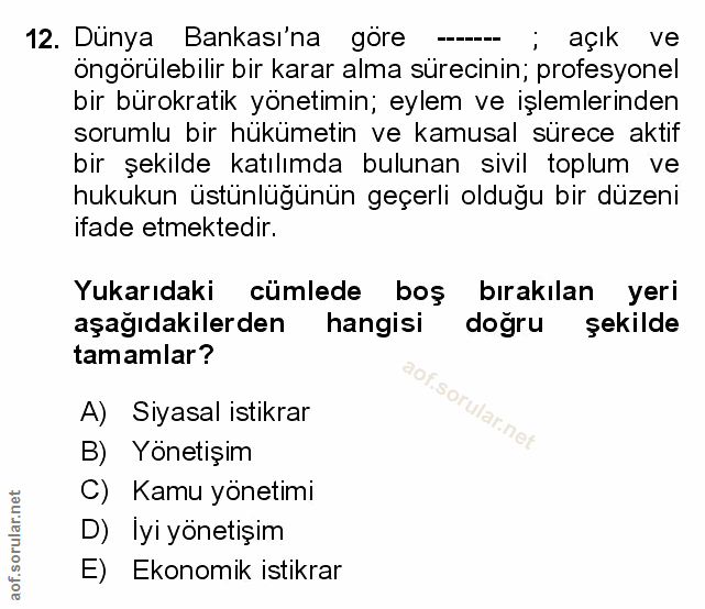 Soru 12