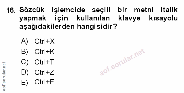 Soru 16