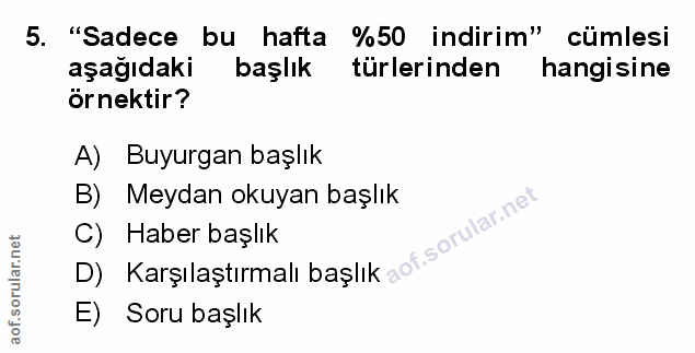 Soru 5