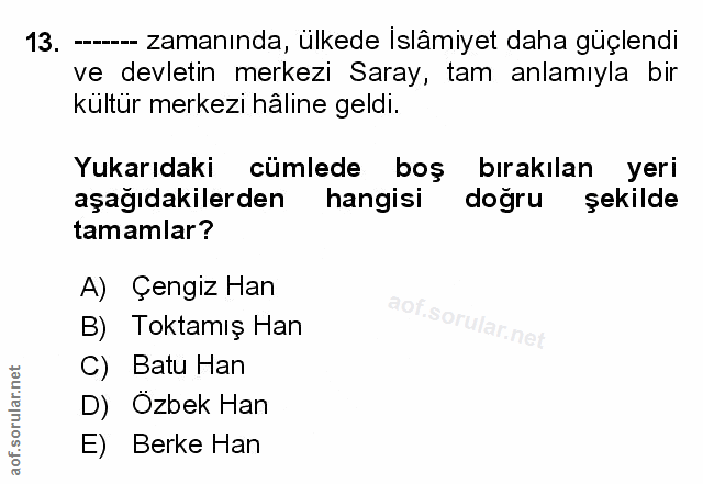 Soru 13