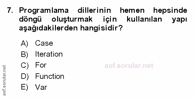 Soru 7