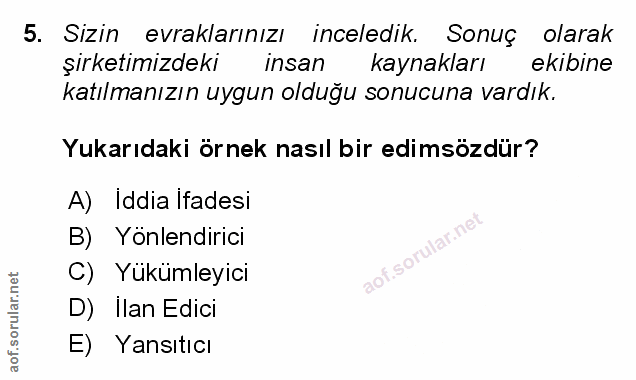 Soru 5